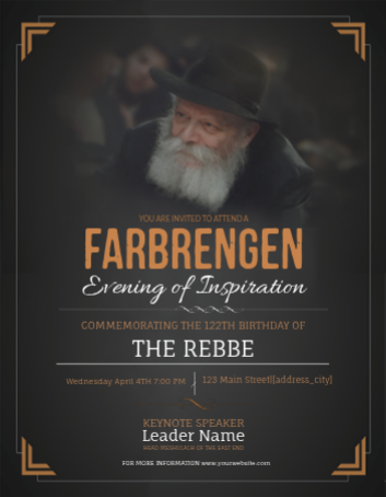 Yud Alef Nissan 1 - The Rebbes birthday 